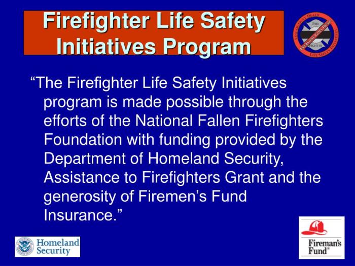 Safety life initiatives firefighter powerpoint