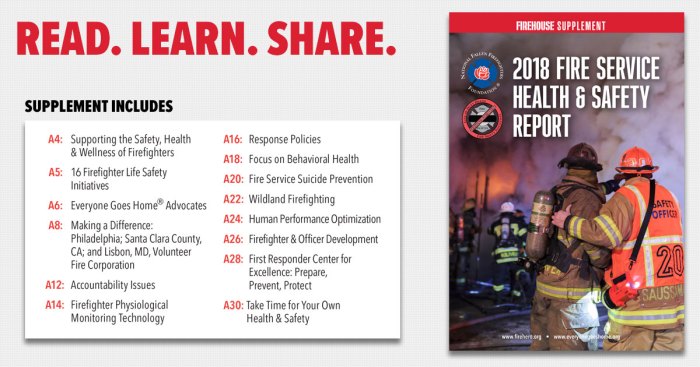 Firefighter 16 life safety initiatives