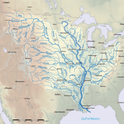 Mississippi louisiana rivers rise tennessee iowa