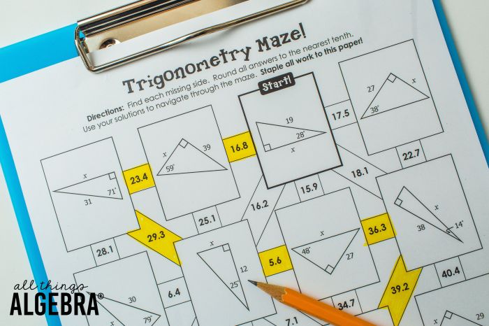 Triangle congruence maze answer key