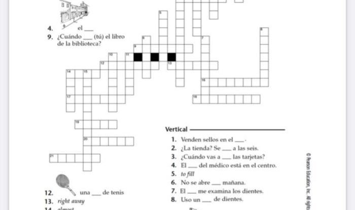 Realidades 2 capitulo 5a-8 crossword answers