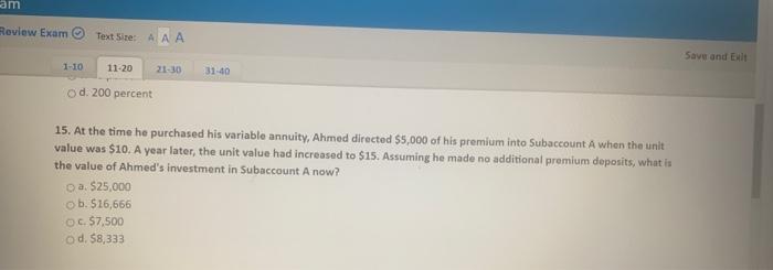 At the time he purchased his variable annuity ahmed