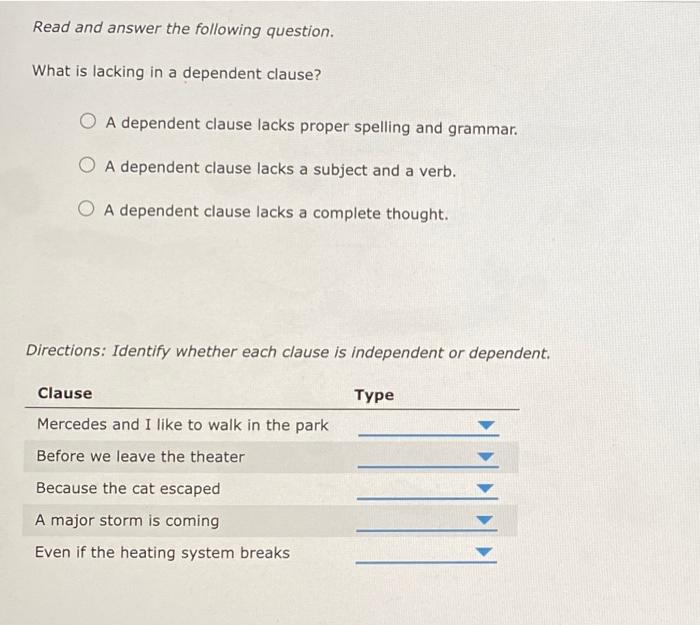 Sentences types clauses review teacherspayteachers complex