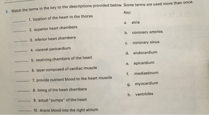 Matching 14-1 key terms and descriptions